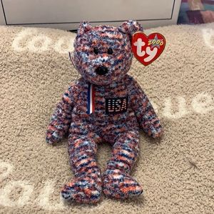 USABeanie Baby. 2000 vintage beanie baby… USA bear.